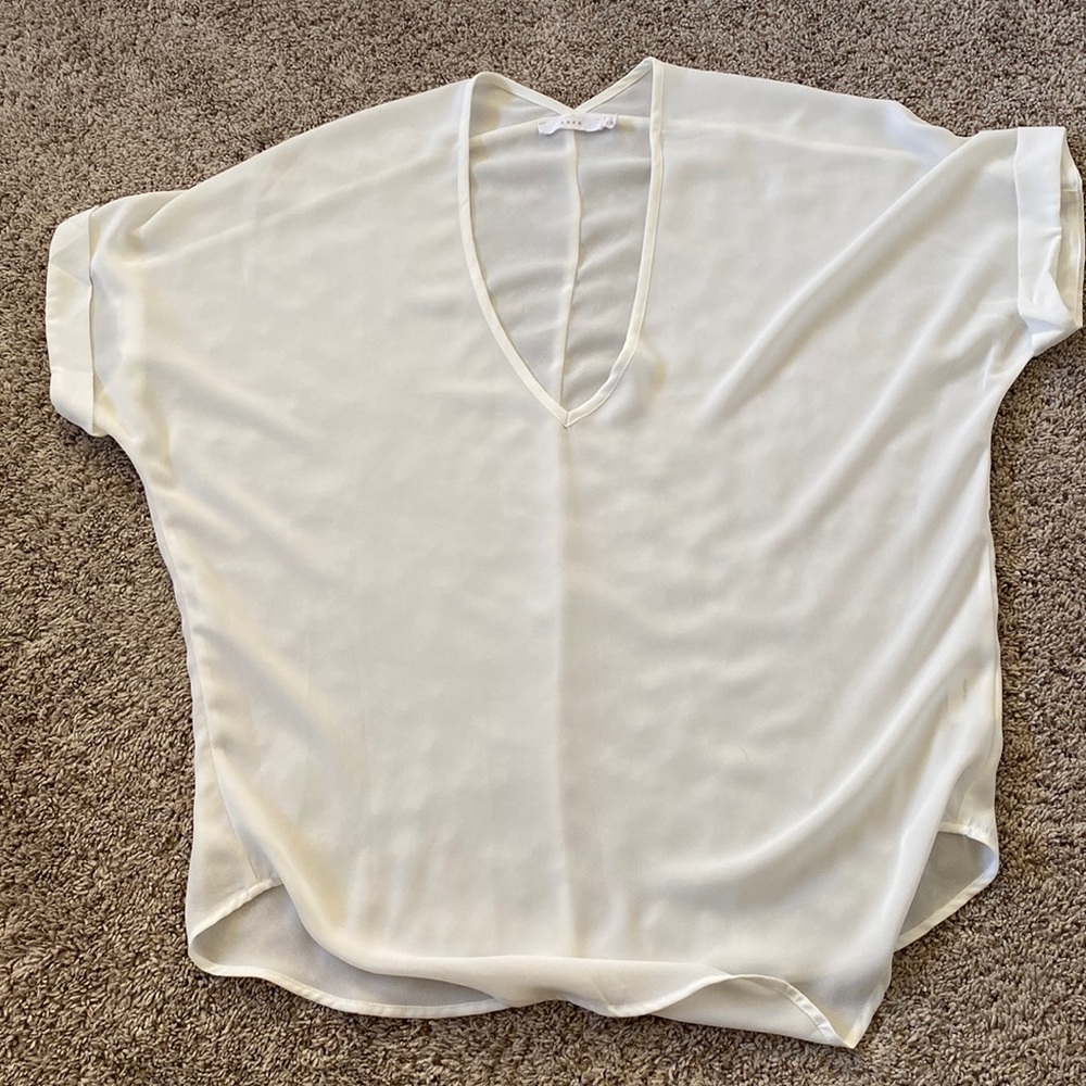 Lush v neck sheer top